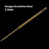 Gold Hexagon Screwdriver Head for RC Models of Helicopters and Planes