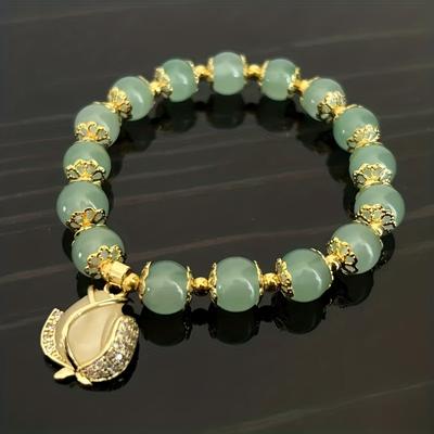 Gorgeous Green Jade Bracelet The Perfect Gift For Girlfriend, Mom And Friends