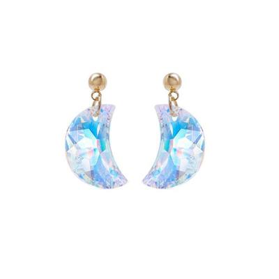 Terenf Crystal Women's Aurora Gold Earrings