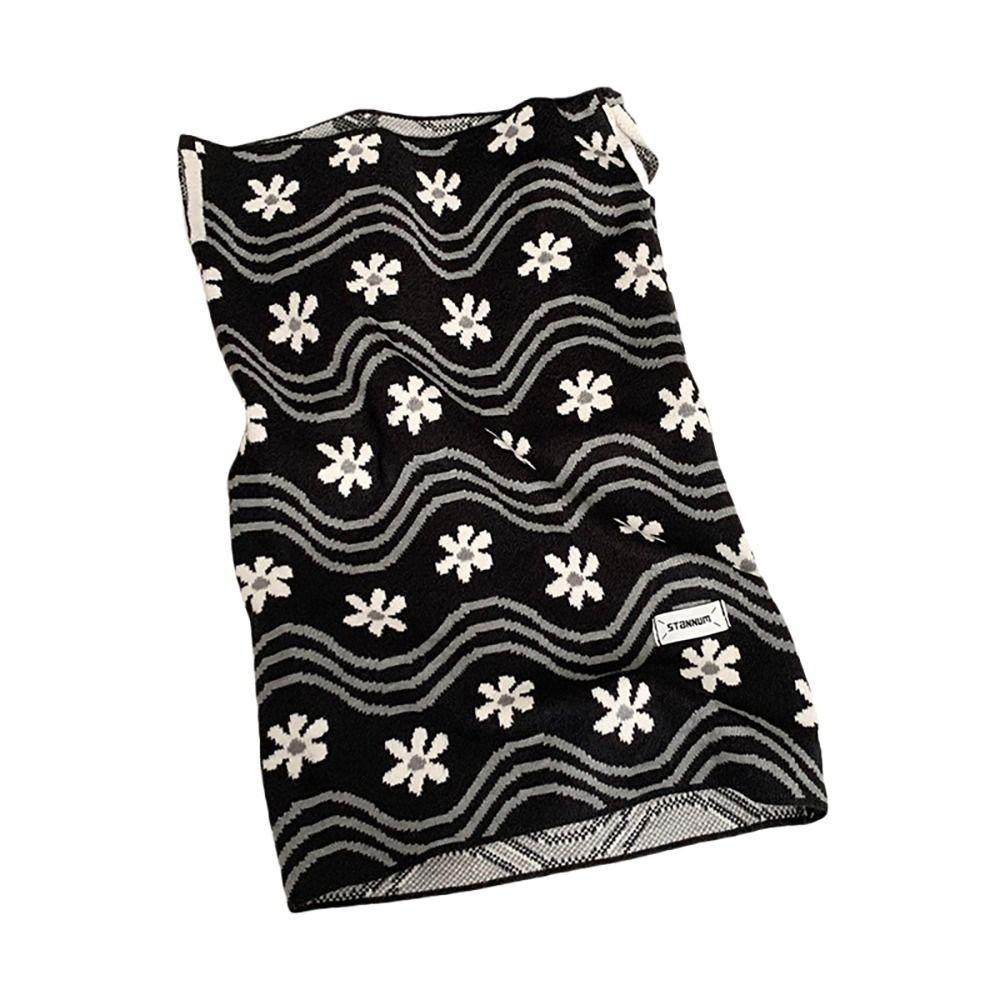 Flower Winter Cycling Thermal Mask Polka Point Pullover Cap Sacrf Earhook Neck Warmer  Female