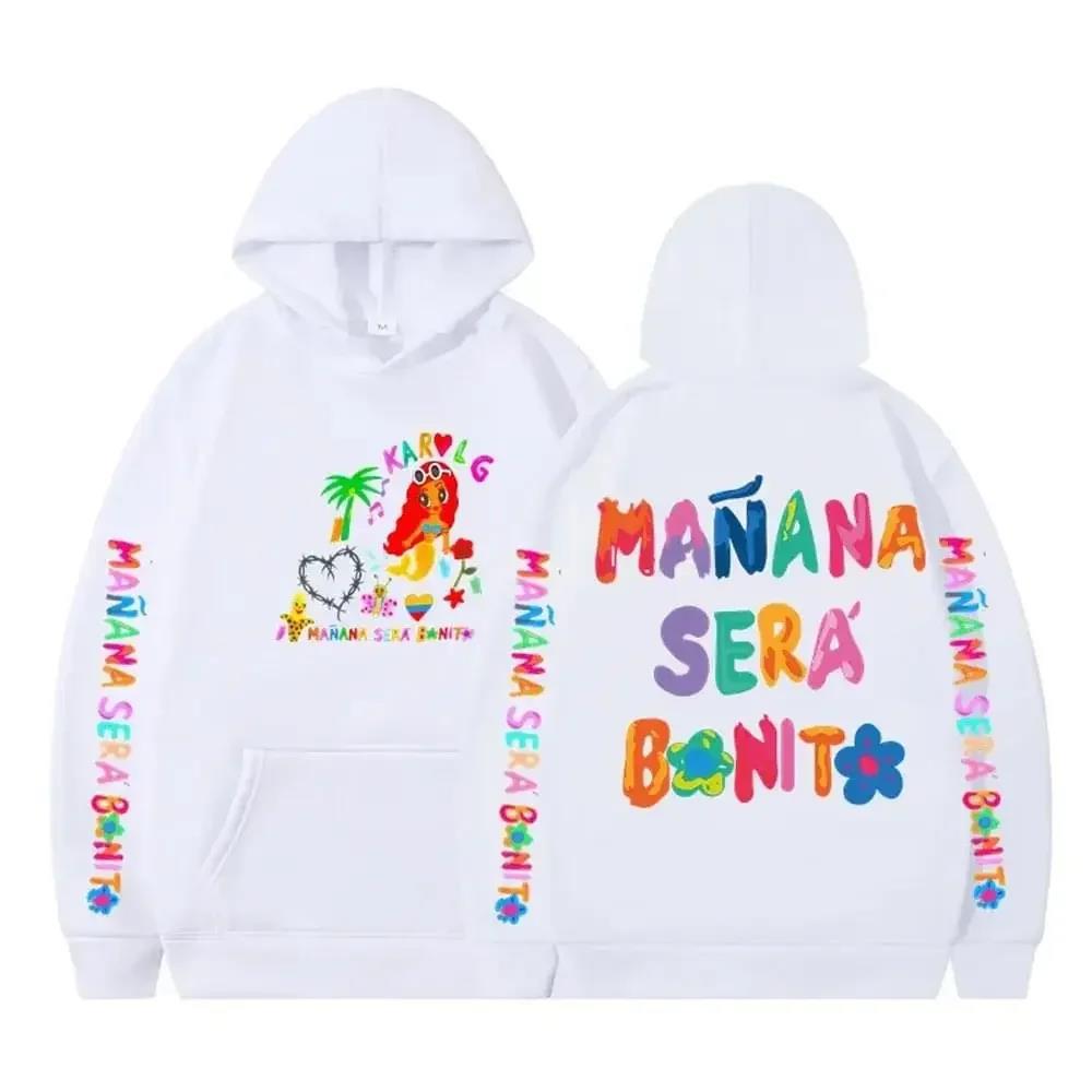 Female Singer Karol G Hoodies Manana Sera Bonito Printing Sweatshirt Unisex Autumn Winter Fleece Tops Male Sudaderas