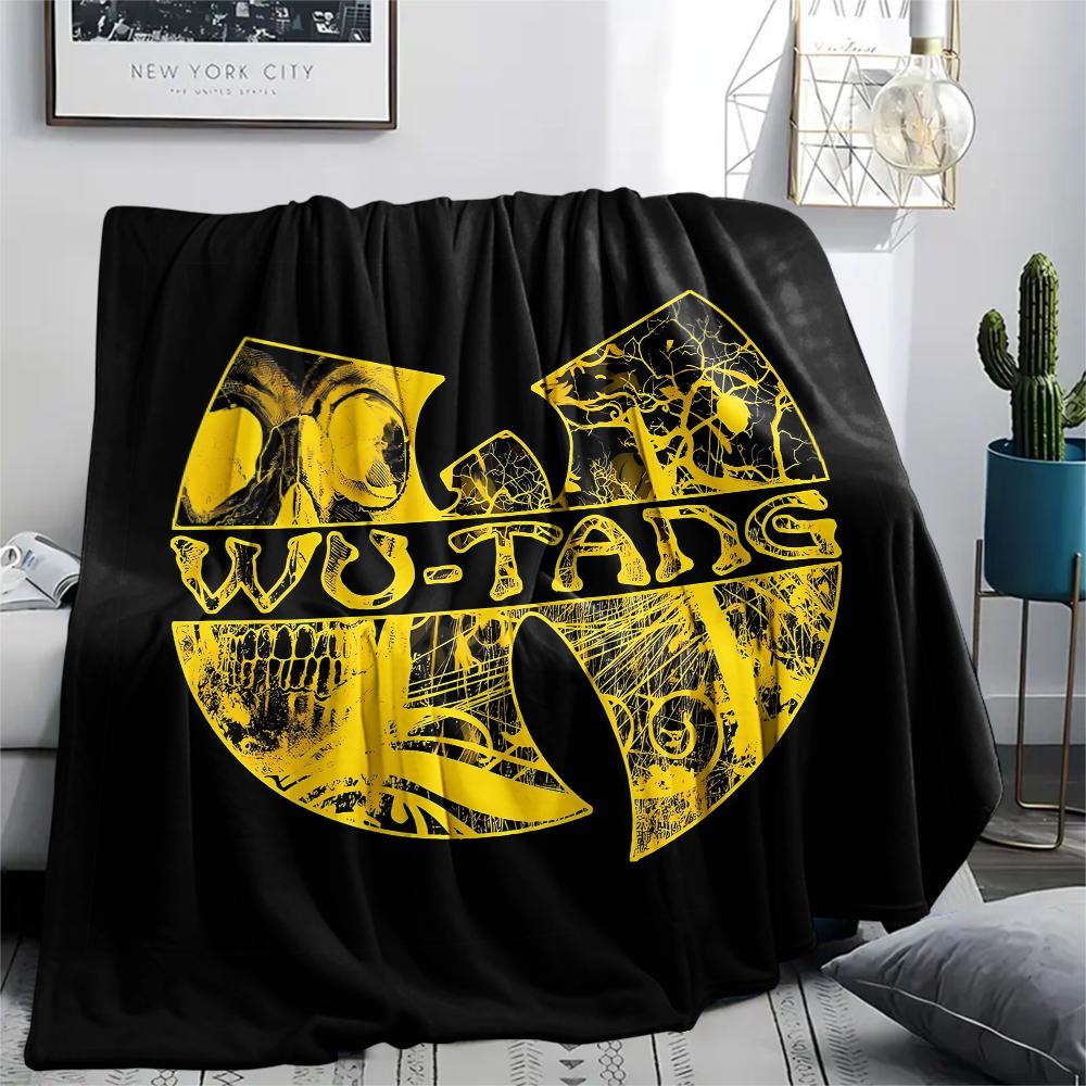 1 Pieza Manta de Franela con Estampado Wu-Tang Clan, Alta Calidad Para Todas las Estaciones, Decoración del Hogar, Calidez y Comodidad, Perfecta para Regalos de Navidad