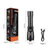 Super Bright 2000LM LED Flashlight, USB-C Fast Charge,Waterproof - Zoomable Torch for Outdoor, Camping, Emergency, Hiking, Long Beam Distance