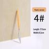 Wood Handle Plastic Palette Knife for Oil and Gouache Painting