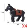 Medieval Soldier Figures Building Block War Horse Jungle Adventure Beast War Wolf Military Waffen Helmet  Armor Sets Blocks Toys