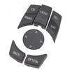 Center Console Multimedia Control Button Knob Kit Anti Scratch Stylish Multimedia Button Cover Trim Replacement for 1 3 5 Series