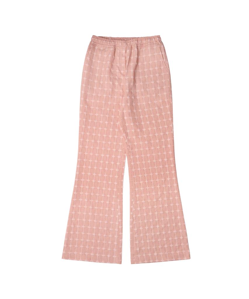 Banwonateullie P3195 Flower Bootcut Pants_Pink
