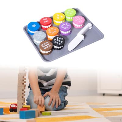 Cutting Food Play Toys Pretend Toy Wood 3 4 5 Year Old Kitchen Multicolored