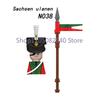 Medieval Military Soldier Figures Napoleon MOC Building Blocks Cavalry Weapons Shield Armor Cannon Militia Cowboy Toys Gift Z013