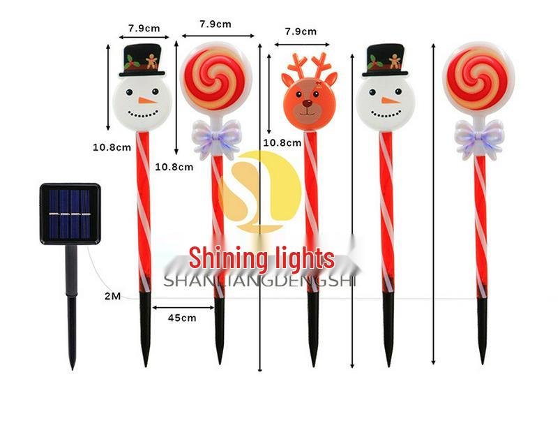 2025 Solar Weihnachts-Weihnachtsmann und Schneemann Leuchtende Lichterkette für Außendekoration