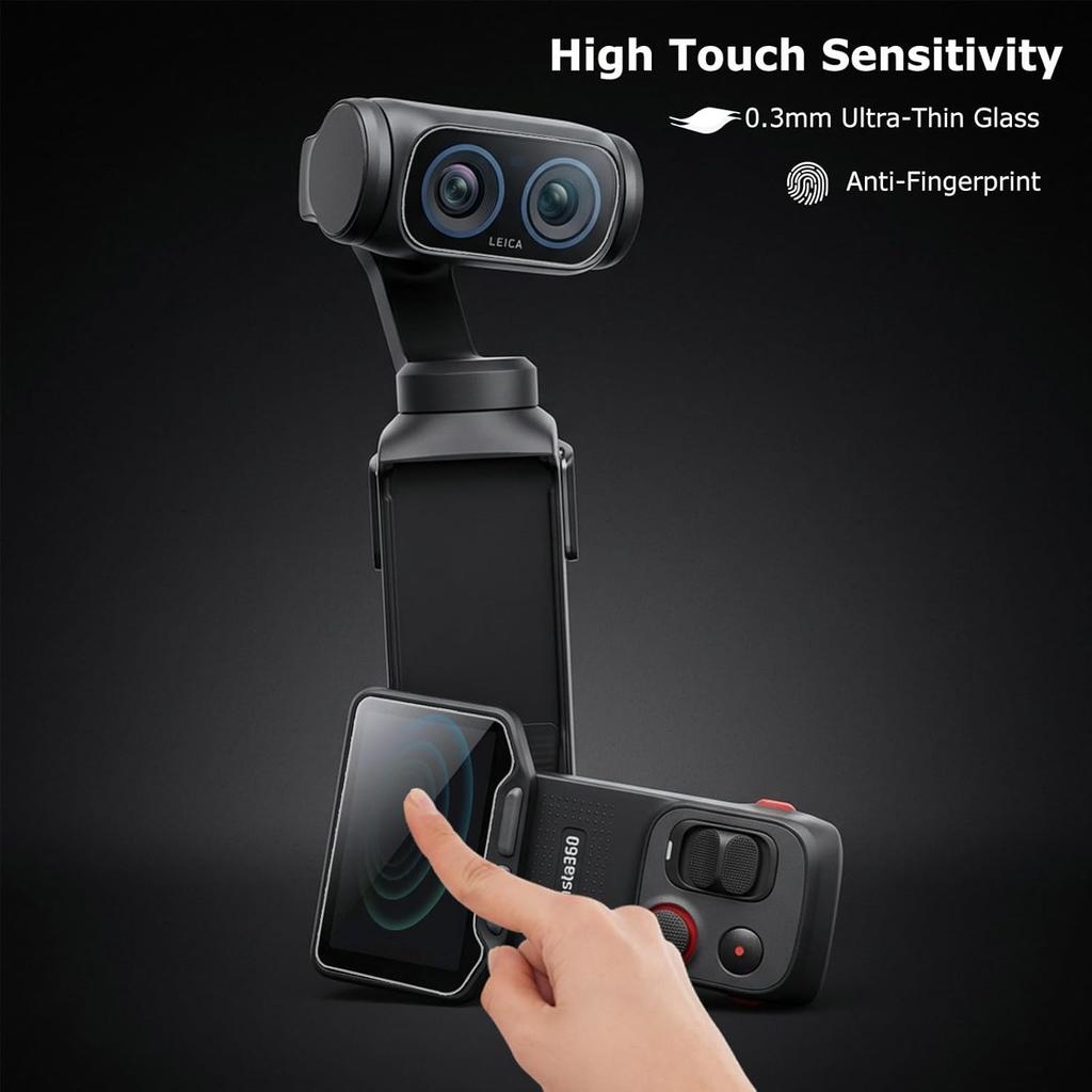 For Insta161 Luna Ultra Camera HD Tempered Glass Screen Protector for Insta161 Luna Gimbal Camera Lens Screen Protective Film