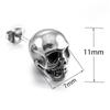 Punk Rock Totenkopf Ohrstecker für Herren Damen Edelstahl Mode Einfach Piercing Ohrring Klassische Persönlichkeit Schmuck Großhandel