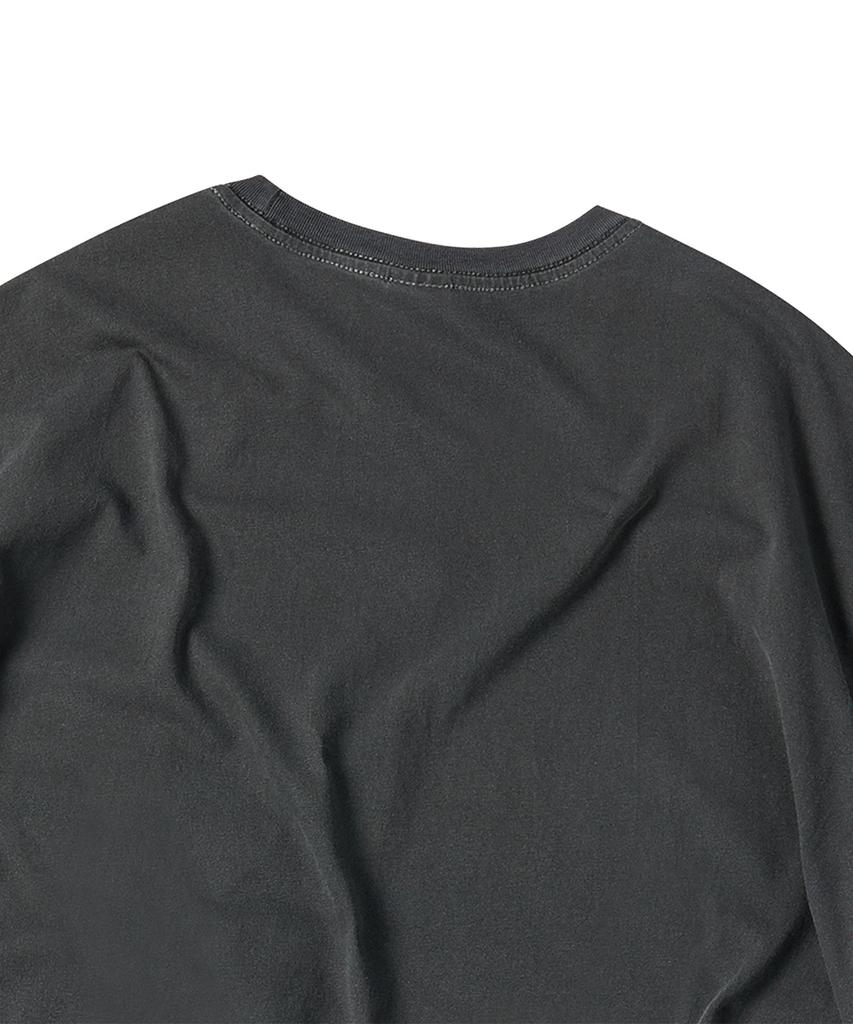 TRAVEL Silver Spur Club Pigment Short Sleeve T-Shirt Black Charcoal