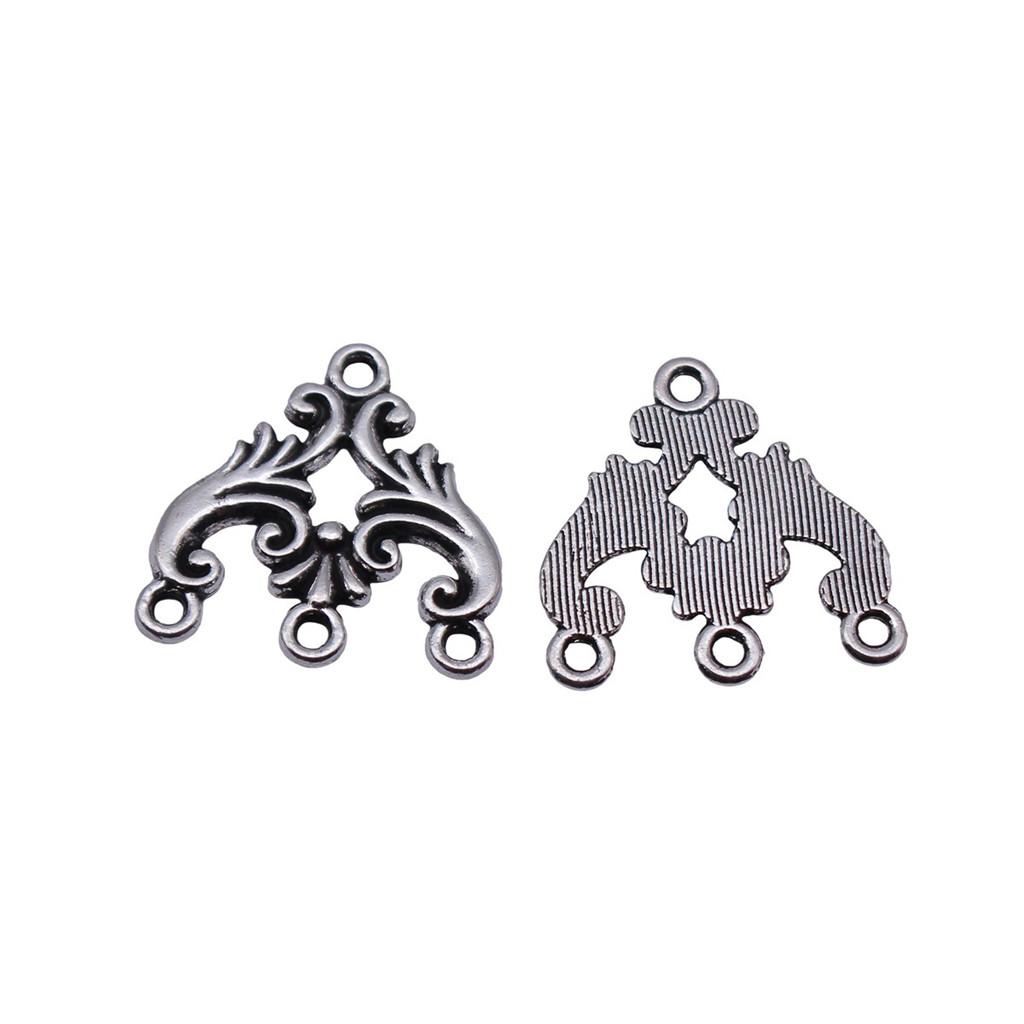 Geometric Flower Multi Loop Connectors Metal Links For Earrings Accessories Parts