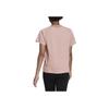 Adidas Round Neck Logo Print Short Sleeve T-Shirt Women Tops Pink HC0576