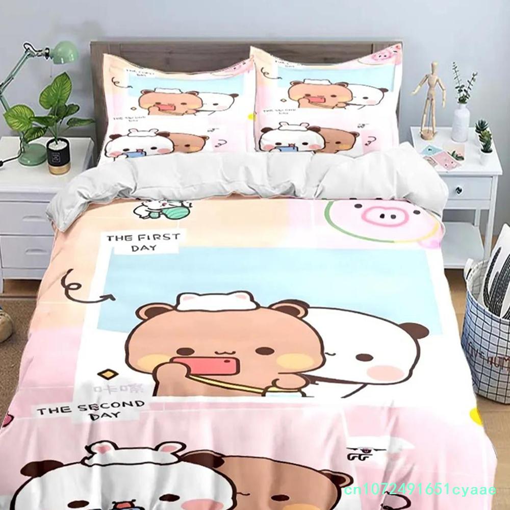 Exquisite Cartoon B-bubu Anime Digital Printing Bedding Set Duvet Cover Comforter Bed Youth Kids Girl Boys Gift Home Textiles
