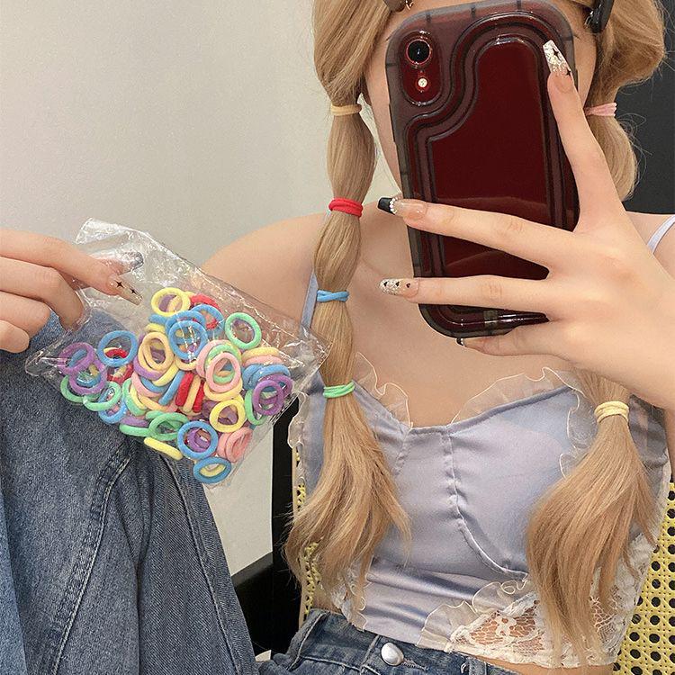 Children's Soft, Elastic Hair Bands - Gentle, Cute Towel Hair Rings for Girls