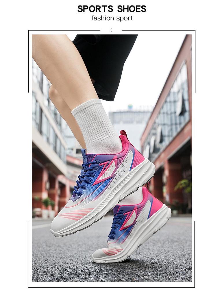 Unisex Plus Size Lightweight Mesh Sneakers - Breathable, Shock-Absorbing, Soft Sole Running Shoes (Sizes 45-46)
