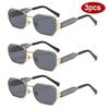 Protective Glasses 3pcs Fashion Metal Frame Square Sunglasses Gradient Design Sun Glasses Female Outdoor Casual Eyewear UV400