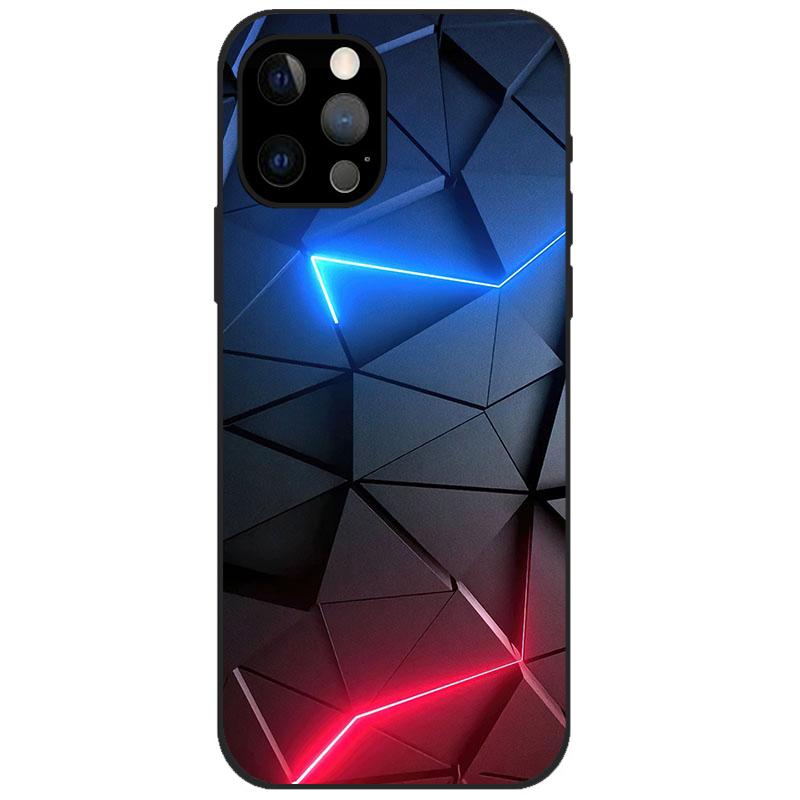 For iPhone 12 Pro Case iPhone12 Pro Bumper Silicon TPU Soft Phone Cover For iPhone 12 Pro Max / 12 Mini Case Cartoon Funda 12Pro