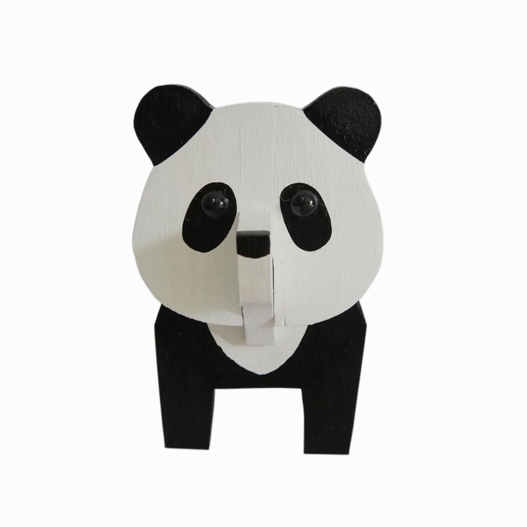 Eyeglass Holder Wooden Animal Eyeglass Stand for Home Office Desk Decor Panda Style