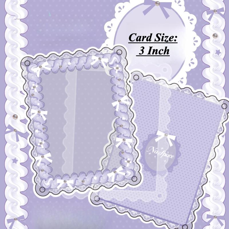 Sweetheart Knot Acrylic Photo Frame Kawaii Card Frame for 3 Inch Anime Photocard Display Polaroid Protective Cover Wholesales