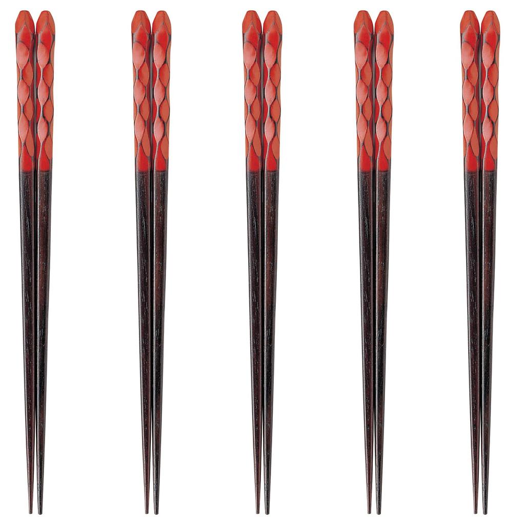 Happy Set of Made in PID5330 J-kitchens Chopsticks, 5, Material Wood, Chopsticks, Japan,