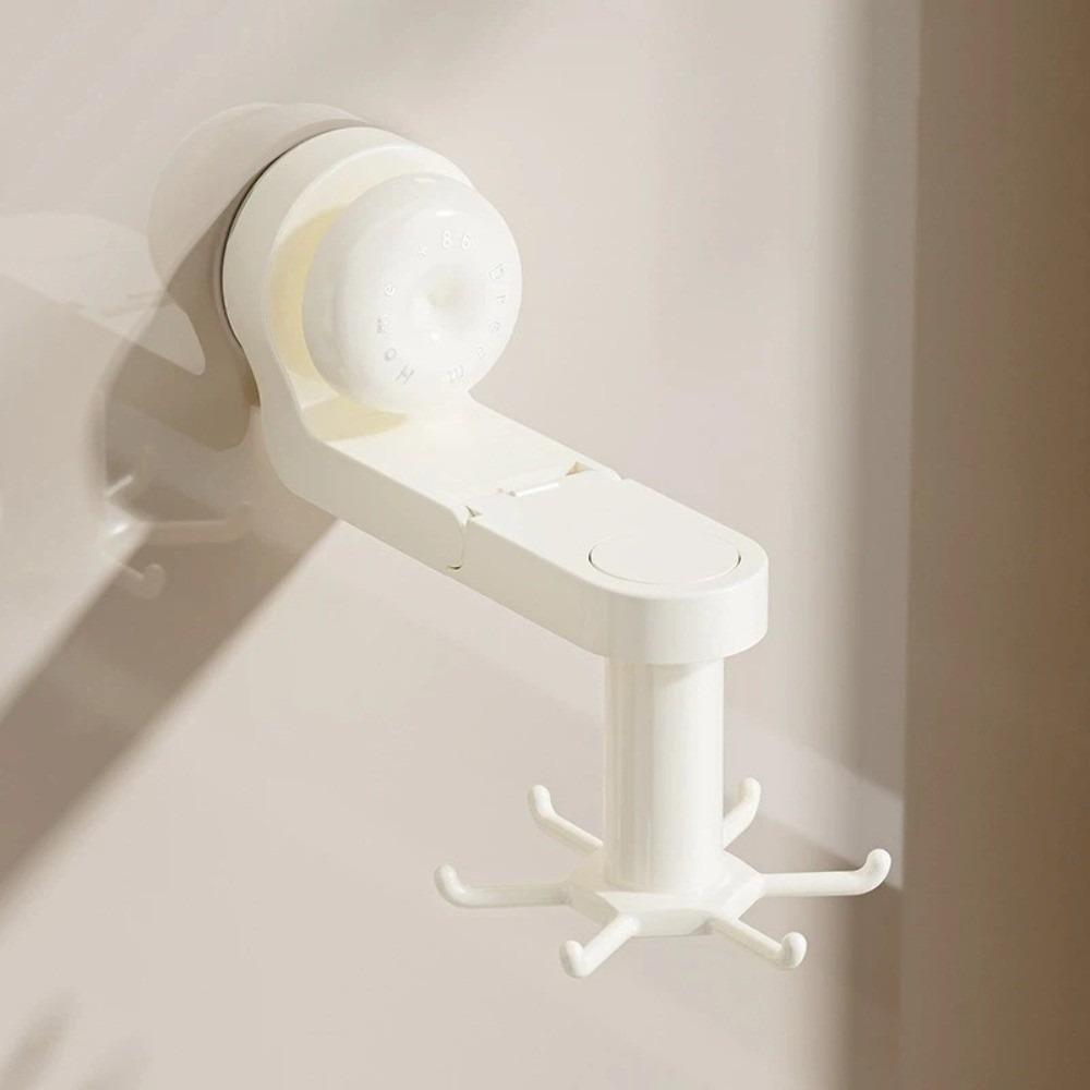 Space-Saving Kitchen Rotating Hook Six-Claw Suction Cup Hook Home Organization