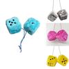 Soft Plush Dice Toy Hanging Decoration For Car Festive Ornament