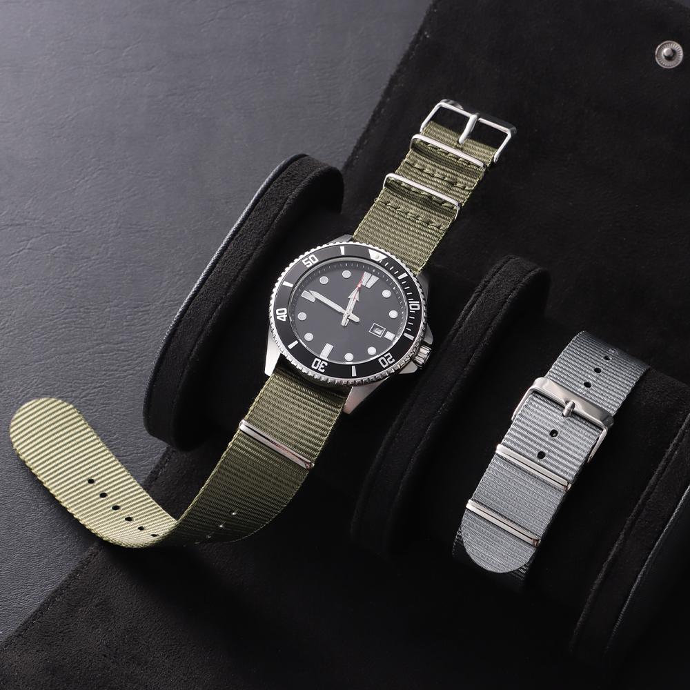 Cinturino per Orologio in Nylon 18mm 20mm 22mm Marrone Nero Cinturino per Orologio Militare Casual per Seiko Army Sport Braccialetto Cinturino di Ricambio