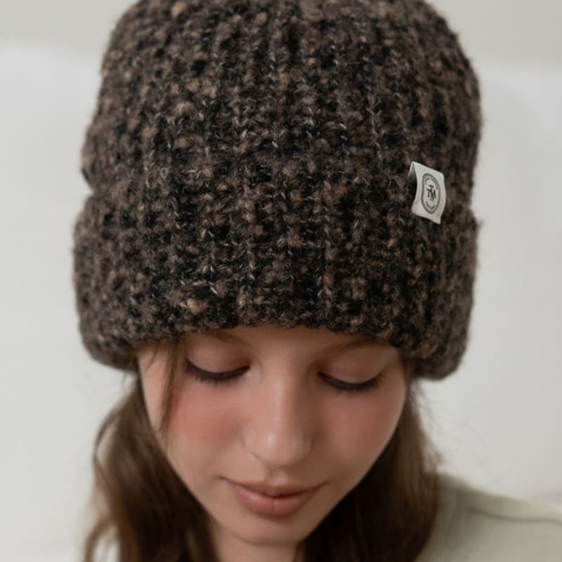 TATIANA Bouclé Textured Knit Beanie HT8213