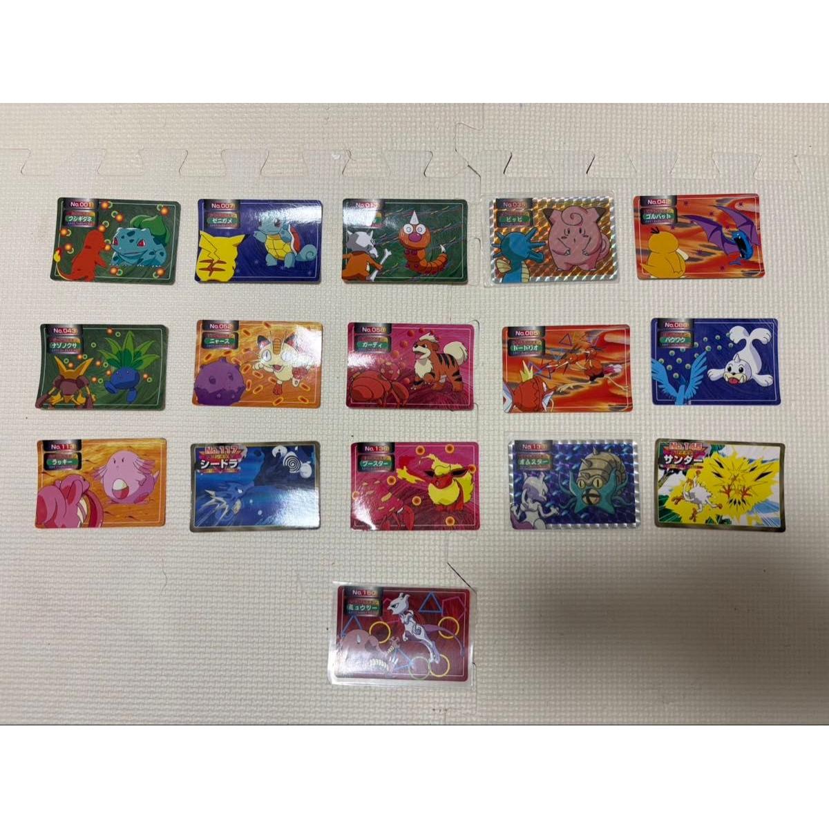 Used Top Sun Pokemon Carddass Bulk Sale 16 pieces set