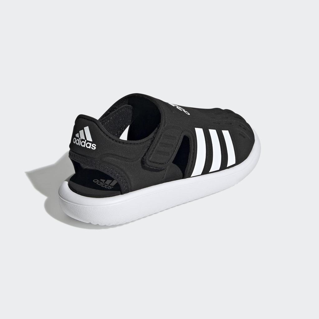 Adidas LWS08 Junior Letní vodní sandály pro chlapce a velikosti Velikost Dívky s uzavřenou špičkou, 17-22cm, Černá/Bílá, 22.0cm