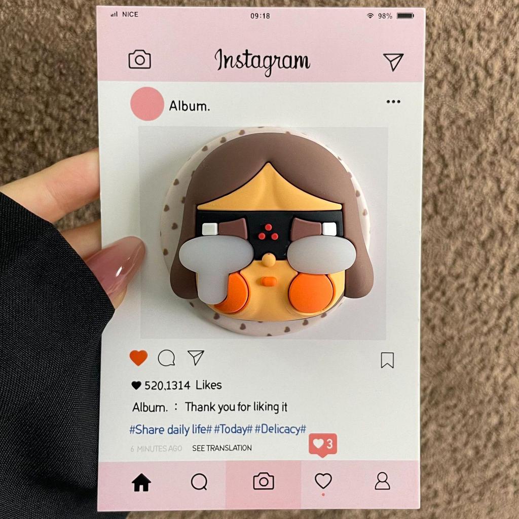 Cute Cartoon Crying Star Doll MagSafe Magnetic Phone Holder for Desktop