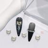 Water Drop & Pearl Stamen Design Nail Bow with Zircon Jewelry - 43 Piece Set
