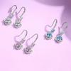 Diamond-studded Creative Earrings Temperament Long Four-leaf