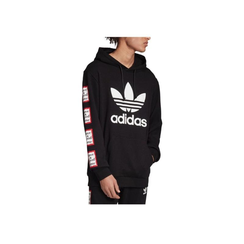 adidas Originals x Have A Good Time Unisex Black Pullover Hoodie EK0214