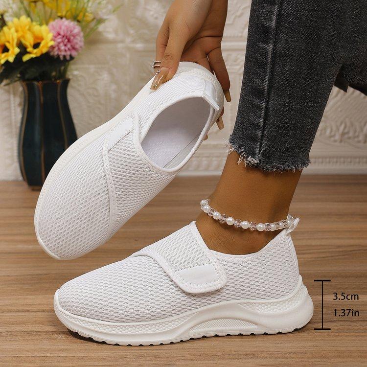 

Летняя сетка Новая обувь для пожилых людей Расширенная для полных ног Женская обувь 43 белый