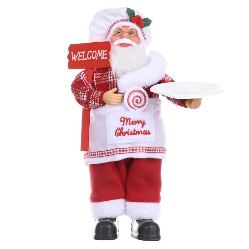 Christmas Decoration Standing Santa Doll Cute Creative Old Man Gift Doll Holiday Decoration
