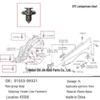 Nissan Venucia Schmutzfänger Kotflügelverkleidung Clip für Teana, Sylphy, Qashqai 0155309321