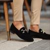Fashion Men's Beige Suede Casual Loafers Shoes Black Breathable Slip-On Flock Men Dress Shoes  Zapatos De Hombre men shoes