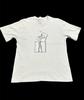 Vtg 90s Surreal Illusion Tee Split Body Concept Avant Garde Art