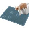 Darkyazi Cat Litter Box Mat for Floor Litter Trapping Mat Non-Slip Backing, Scatter Control, Easy Clean, Water Resistant, Soft On Paws (15.75" X