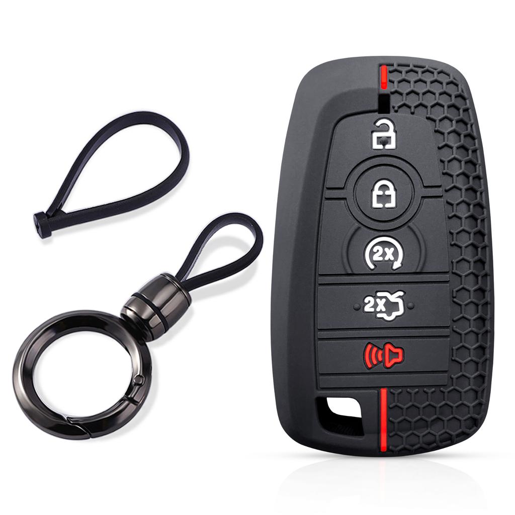 for Ford Explorer Fusion Ecosport mustang 2020 keyshell keyset, silicone Car keyring, Key Case protector 5btns