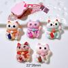 10 Pcs New Cute Cartoon Cat Series Flat Back Resin Scrapbooking DIY Jewelry Hairpin Craft Decoration