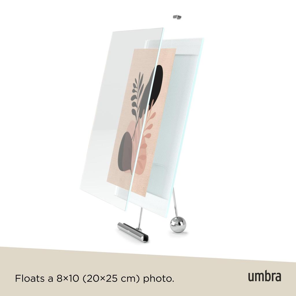 Official Umbra Flute Photo Size Frame, Silver, 20x25cm, 6-cut