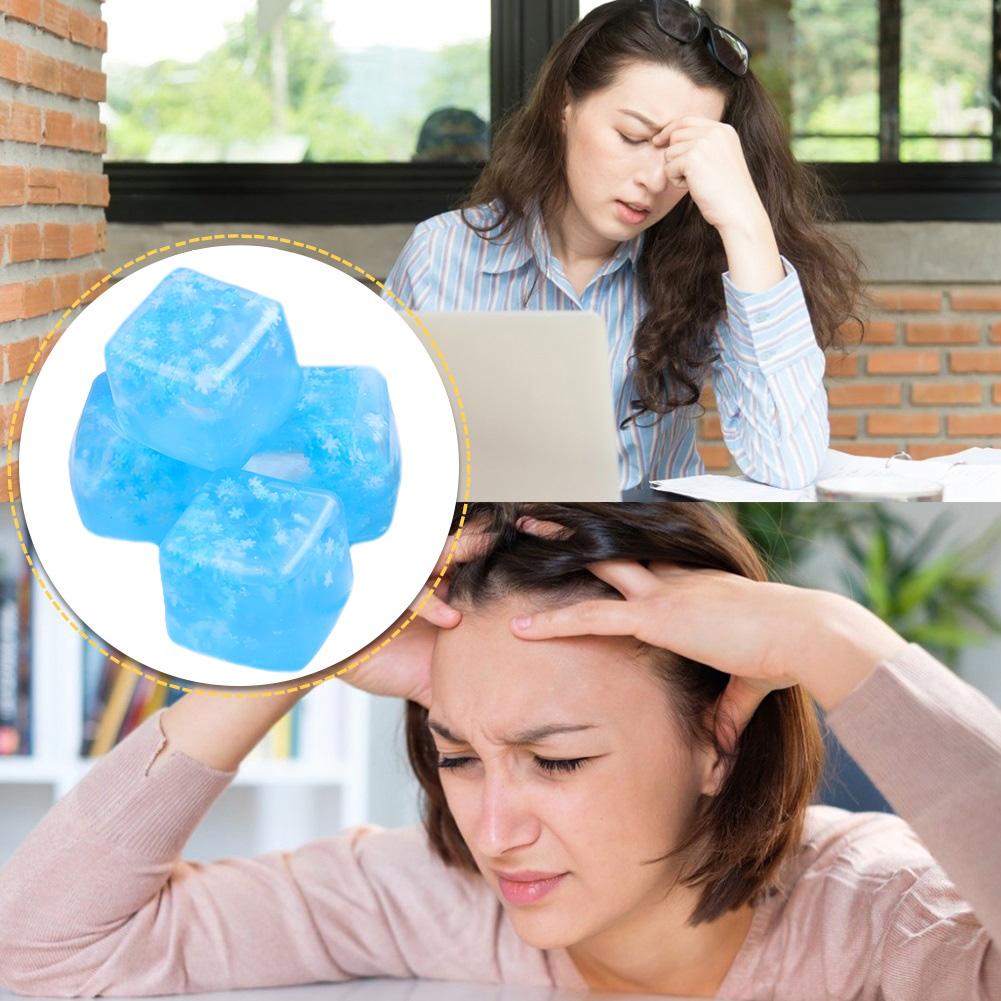 Ice Cube Squeeze Toy Creative Mini Anxiety Relief Toy Versatile Soft Squeeze Stretch Toy for Adults Stress Relief