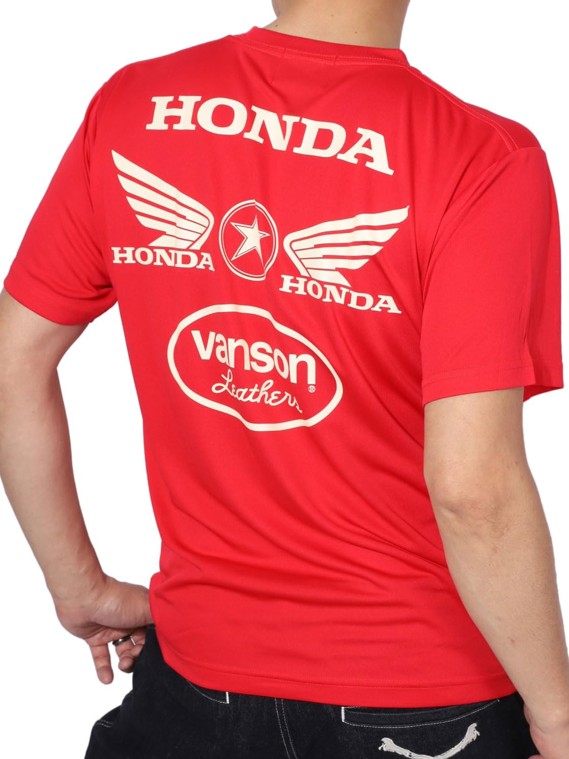 

Vanson Honda Dry Short Sleeve T-Shirt HRV-2409 Red XXL
