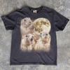 Prairie Dog Full Moon Graphic Tee, Distressed Retro Nature Shirt