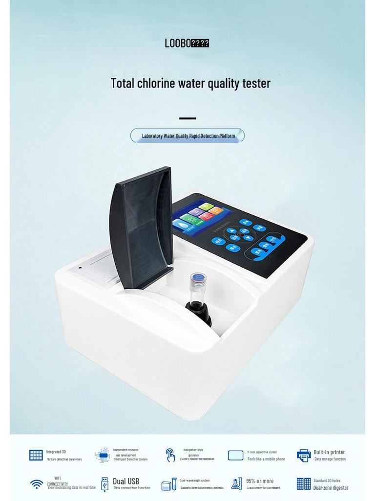 High-Precision Portable Total Chlorine Analyzer for River Pollution